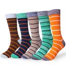 5 Pairs Mens Socks Casual Work Sports Cotton Rich Designer Sock Size Uk 6-14