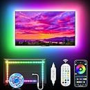 Daymeet LED TV Backlights, 3M TV Led Lights for 32-60 inch TV Behind Lighting Music Sync with TV Rainbow Color RGB Led Lights for TV with Remote APP Control USB Led Strip Lights for Room Xmas Decor