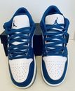 Nike Air Jordan 1 Low SE. Talla 10. Probado nunca usado. Azul y Blanco