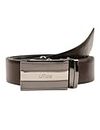 ufficio Bulchee Men's Collection Genuine Leather Belt with a Bi-Color Reversible Autolock buckle - Black/Brown (Large)