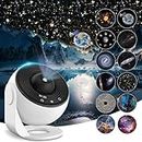 Planetarium Star Projector, Mexllex Realistic Galaxy Light Projector with 12 Planet Discs, Starry Sky Night Light Projector Lamp, Moon Night Light for Kids Adults Ceiling Bedroom Living Room, Party