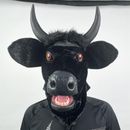 Cosplay Moving Mouth Bull Mascot Fursuit Mask Halloween Animal Headwear Helmet