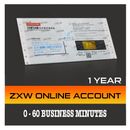 Cuenta en línea ZXW 1 año de servicio de registro/acivación (1 año)