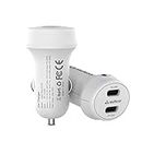 Stuffcool Atom Plus CC 45W Car Charger with PPS Type-C1 PD20W + Type-C2 PD25W Type-C Ports Supports PD protocols to Fast Charge All Devices Like Apple, Google, LG, Samsung