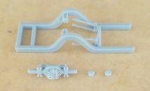 RESIN 3D PRINTED 1/24 NARROWED REAR FRAME CLIP WITH 4-LINK AND 9" FORD REAREND
