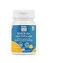 Tata 1mg Senior 50+ Multivitamin & Multimineral Veg Tablet with Zinc, Vitamin C, Calcium and Vitamin D, Supports Health Protection, Strength & Overall Health For Unisex (Pack Of 30 Tablets)