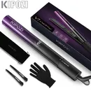 KIPOZI Luxury Hair Straightener 2 in 1 Flat Iron Curling Iron Nano Titanium Instant Heating Flat
