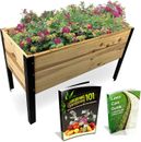 Backyard Expressions Raised Garden Bed, Elevated Wood Planter Box Stand - 35.5"