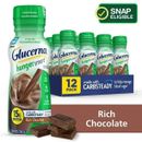 12 Count Glucerna Hunger Smart Shake, Rich Chocolate, 10-fl-oz Bottle