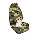 MIVAIUN Waterproof Car Seat Covers Set Camouflage, Waterproof Car Fronts Seat Cover Protector, Auto Interior Accessories Front & Rear Seat Protector, for Cars Van SUV Truck (Green)