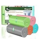 Small Trash Bags Biodegradable, Magesh 4 Gallon Trash Bag/Garbage Bags, Extra Strong 150 Count Small Garbage Bags 4 Gallon Leak-proof, Unscented for Bathroom Bedroom Office Kitchen