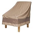 couvertures de canard élégante Housse de chaise empilable Patio 36W x 37D x 36H marron