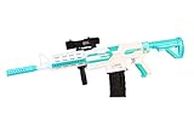 VOGUE WONDER Motorized AK47 Foam Dart Blaster Toy Gun with Scope and 20 Darts - Military Playset for Imaginative Kids