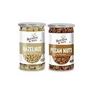 Berries And Nuts Premium Jumbo Hazel Nuts & Pecan Nuts Combo | Hazel Nuts 170 Grams & Pecan Nuts 150 Grams