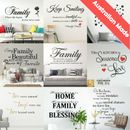 Custom Quotes Wall Stickers Family Removable Vinyl Decal Mural Home Decoration