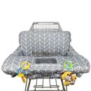 Shopping Cart Cover for Baby Cotton High Chair Cover, Reversible, Machine Was...