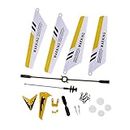 1PC Remote Controlled Helicopter Full Replacement Parts Set for Syma S107 / S107G RC Helicopter, Main s,Tail Decorations,Tail,Balance Bar,Connect Buckle, Inner Shaft. Yellow