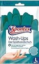 Spontex Wash-Ups Handschuhe, Spülhandschuhe mit Anti-Rutsch-Profil für optimale Geschirrkontrolle, schnelltrocknend, hohes Tastempfinden, Größe L, 1 Paar
