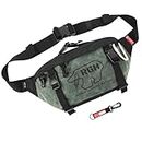 Rough Enough Mens Tactical Fanny Pack Crossbody Large Waist Bag for Men Military, Army Green, Large, Mens Fanny Pack