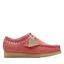 Clarks Mens Wallabee Pink Embroidery (26170539) UK-7