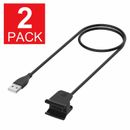 2 Pack Replacement USB Charger Charging Cable Cord 1Ft For Fitbit Alta HR