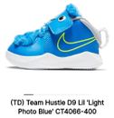 Nike Team Hustle D 9 Fast n Furry Baby Toddler Shoes Size 8C Blue CT4066-400