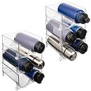 ClearSpace Water Bottle Organizer – Perfect as a Pantry Organizer and Cabinet Organizer –Water Bottle Holder for Home Organization and Storage, Kitchen Countertop Organization