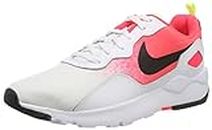 Nike Women's LD Long Distance Runner Running Tenis Shoes, White/Pink/Black, Size 7