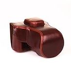 Mobile phone case leather for Fuji XT 10 XT Dark Brown/Brown/
