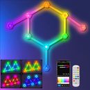 3D Hexagon Gaming Light Smart LED Wall Light Music Sync TV Blacklight Decor Gift
