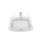 TOPBATHY Congelateur Cupcakes Support Gateau Rectangulaire Butter Dish Keeper with Lid: Rectangular Butter Plate Stainless Steel Butter Box Cheese Serving Tray for Home Kitchen Mini Support