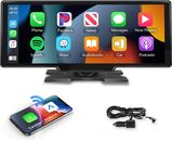 10.26" Touchscreen Wireless Apple Carplay Portable Car Stereo Android Auto, Car 