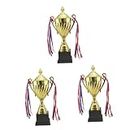 INOOMP 3 Pcs Great Trophy Award Trophies Classroom Supplies Sports Trophy Metal Trophy Children’s Toys Childrens Toys Sports Trophies Party Trophy Classic Trophy Game Trophy Basketball