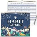 Legend Habit Calendar to Track Daily Habits – Motivational Tracker for Tracking Atomic Habits – 2 Years, Undated, 10x8” (Navy Blue)