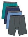 Fruit of the Loom Men's Micro-Stretch Long Leg Boxer Briefs, Assorted, 2X-Large