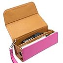 UPSHELL - Kiwi Electronic Cigarette and Kiwi 2 Cover - High-Quality Eco Leather Case - Electronic Cigarette Bag/Bag with Organiser for Power Bank, Liquid and Refills (Electric Pink)