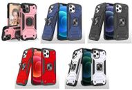 Lot/5 Armor Hybrid Case w/Magnetic Ring for iPhone 11/12/13/14 Pro/15 Pro Max