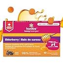 Honibe 100% Pure Honey Lozenges | Made in Canada | Mucus and Cough Relief | With Elderberry | 1 pack (10 lozenges) | Natural Berry