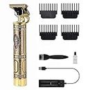 GREENPORT TRIMMER Hair Trimmer For Men,Hair Trimmer For women, Professional Rechargeable Cordless Electric Hair Clippers Trimmer Hair Cutting Kit with 4 Guide Combs for Men T-Blade