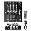 MX 4-Channel DJ Mixer - Professional Audio Mixing Console for DJs