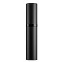 Travel Refillable Perfume Bottle, Mini Portable Perfume Empty Atomizer with Fine Spray Pump, Leaking Proof Perfume Container for Women & Men, 5ml (Black), Black