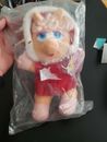 Vintage 1988 Baby Miss Piggy Plush  McDonald's Jim Henson's Muppets 9" Sealed 