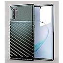 Amazon Brand- Solimo Basic Case for Samsung Galaxy Note 10 Plus 4G (Carbon Fiber_Green)