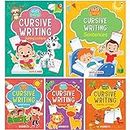 Cursive Writing Books (Set of 5 Books) (Handwriting Practice Books) - Small Letters, Capital Letters, Joining Letters, Sentences, Words for Age 3-7 - Writing Books for Children - Early Learning