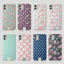 Tirita Phone Case for iPhone 15 14 13 11 12 SE X 6S XR Floral Shabby Chic Roses