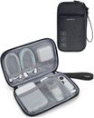 Cord Travel Cable Tech Electronic Organizer Travel Essentials Case Bag Black NEW