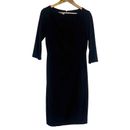 Suzi Chin for Maggy Boutique Dress Womens 12 Black Knee Length Flower Accent LBD