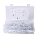 Pinakine® 180pcs R Cotter Pin Assortment Hitch Pin Clips Fastener Set with Clear Re-sealable Storage Case for Tow Tractor Light Truck Lawn Mower | Parts & Accessories | Motorcycle Accessories | Othe
