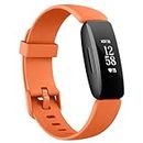 Tobfit Watch Strap Compatible with Inspire 2 (Watch Not Included), Removable Soft Belts for Fitbit Inspire 2 Wristband, Smartwatch Band for Men & Women (Orange)