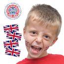 Union Jack Flag Temporary Tattoos Body Face Tattoo King Coronation Kids 2024 UK